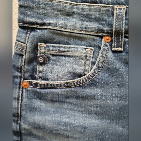 AG Adriano Goldschmied women's sz 31 Jeans. ALEXXIS straight button fly nwt - Picture 6 of 13